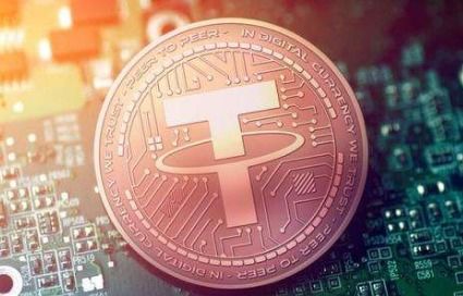 Dogecoin logo embedded within a digital circuit board, symbolizing its technological foundation.
